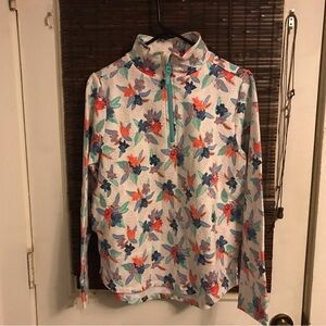Vera Bradley Floral Half-Zip Top